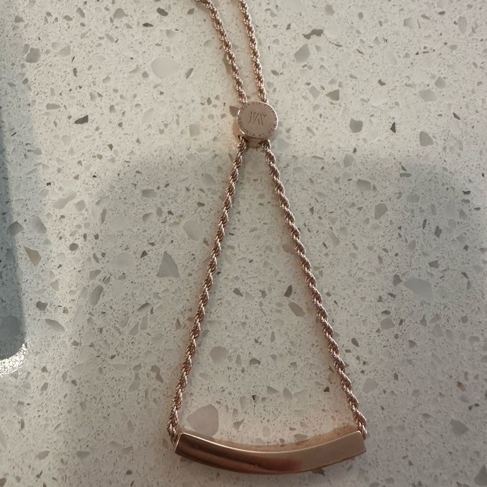 MONICA VINADER Linear Chain Friendship Bracelet. - not engraved